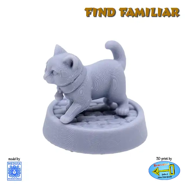 Cat familiar (Find Familiar Vol 1, 3D print, resin) - Afbeelding 2