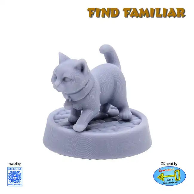 Cat familiar (Find Familiar Vol 1, 3D print, resin) - Afbeelding 3