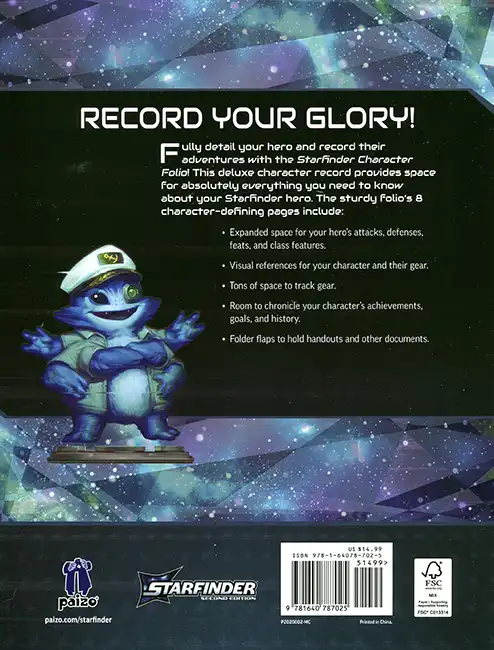 Starfinder Player Character Folio (S2) - Afbeelding 2