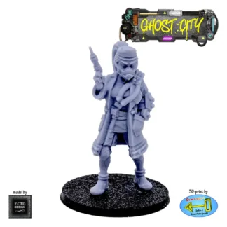 Nurse Feel Good (Female Nurse) (Ghost City 3D print, resin)
