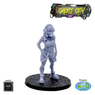Bubble Gum Sally (Ghost City 3D print, resin)