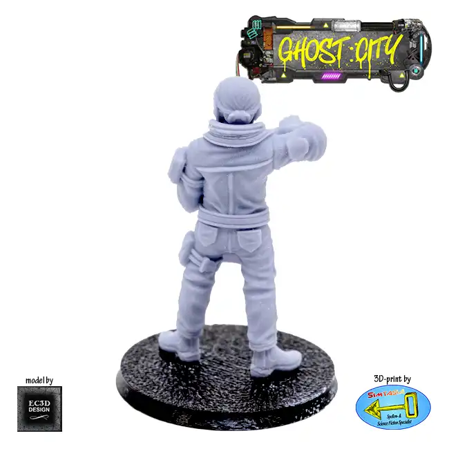 El Chefe (Ghost City 3D print, resin) - Afbeelding 3