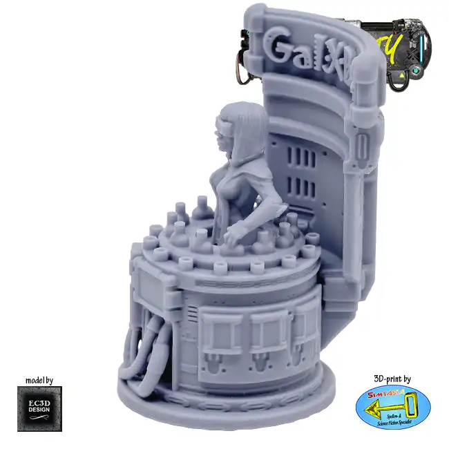 Gal Bar (with sign)(Ghost City 3D print, resin) - Afbeelding 2
