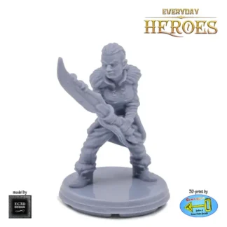 Female Goliath Barbarian (Everyday Heroes 3D print, resin)
