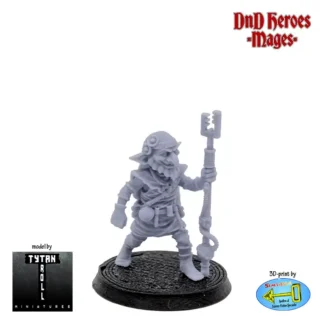Male Goblin Mage (DnD Heroes, 3D print, resin)