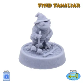 Frog familiar (Find Familiar Volume 1, 3D print, resin)