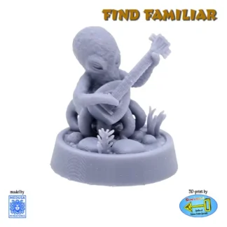 Octopus, familiar (Find Familiar Volume 1, 3D print, resin)