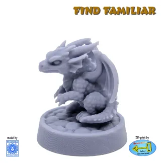 Pseudo Dragon familiar (Find Familiar Volume 1, 3D print, resin)