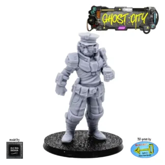 Coffee Cop (Male Officer 3) (Ghost City 3D print, resin)