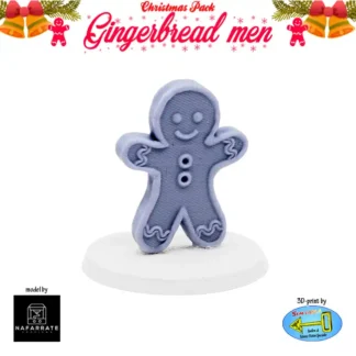 Gingerbread Man 4 (Christmas Pack, 3D print, resin)