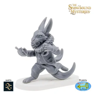 Chasing the White Rabbit (Snowbound Mysteries resin 3D print)