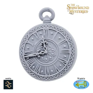 The Pendant is a Watch (Snowbound Mysteries resin 3D print)