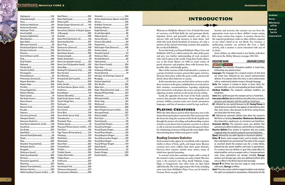 Pathfinder Monster Core 2 Rulebook 2nd Ed. - Afbeelding 2