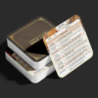 Worlds at a Glance: Towns & Villages Shop Cards