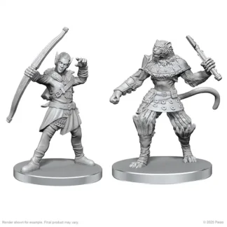 Elf Hunter & Catfolk Bandit (Pathfinder Battles Deep Cuts)(2)
