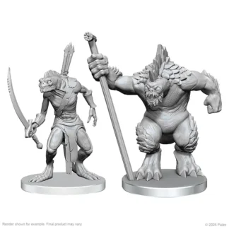 Xulgath Skirmisher & Stoneliege (Pathfinder Battles Deep Cuts)(2)