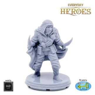 Male Human Rogue (Everyday Heroes 3D print, resin)
