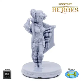 Female Human Alchemist (Everyday Heroes 3D print, resin)