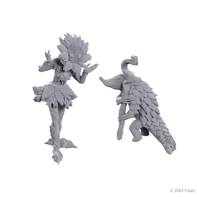 Sunflower Leshy and Fruit Leshy (Pathfinder Battles Deep Cuts)(2)