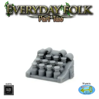 Apothecary Vials (Everyday Folk 2 3D print, resin)