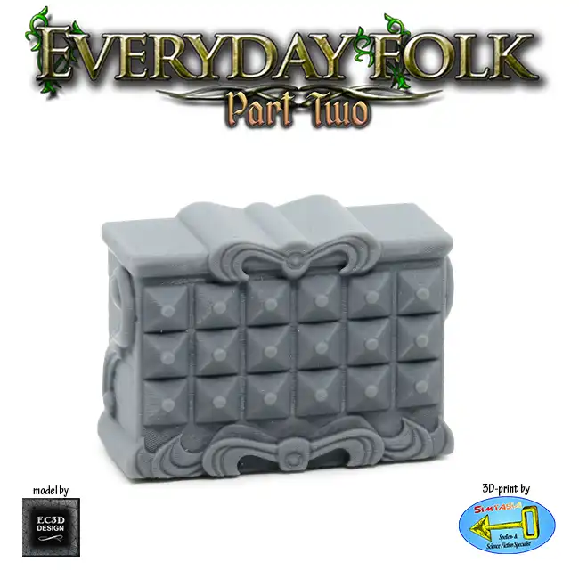 Apothecary Cabinet, low (Everyday Folk 2 3D print, resin)