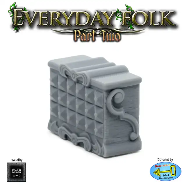 Apothecary Cabinet, low (Everyday Folk 2 3D print, resin) - Afbeelding 2