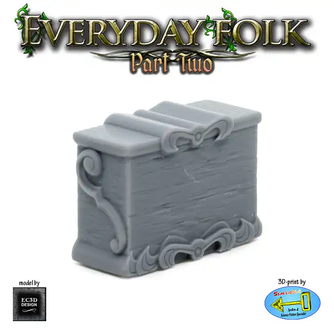 Apothecary Cabinet, low (Everyday Folk 2 3D print, resin) - Afbeelding 3