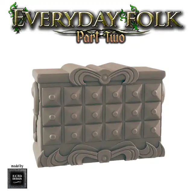 Apothecary Cabinet, low (Everyday Folk 2 3D print, resin) - Afbeelding 4