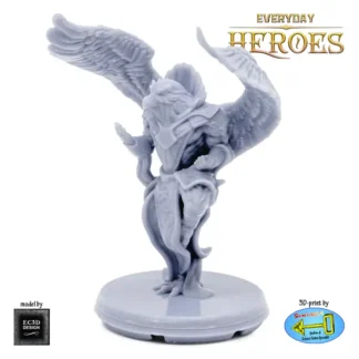 Male Birdkin Monk (Everyday Heroes 3D print, resin)