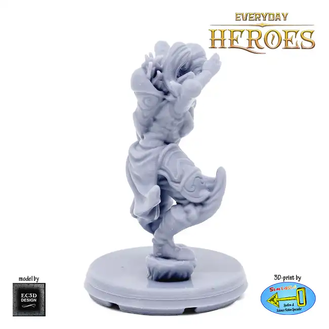 Female Elven Ranger (Everyday Heroes 3D print, resin) - Afbeelding 3