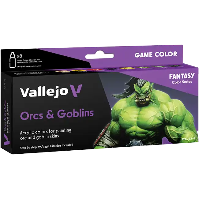 Orcs & Goblins (Vallejo Fantasy Color Series), 8x18ml