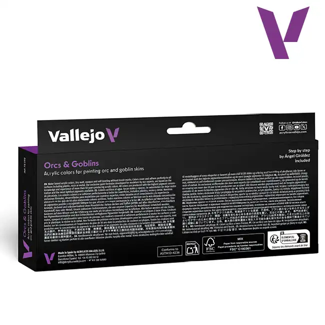 Orcs & Goblins (Vallejo Fantasy Color Series), 8x18ml - Afbeelding 2