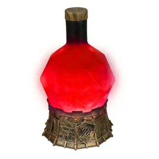 Sorcerer Potion Light with Swirling Mystical Brew (Red)