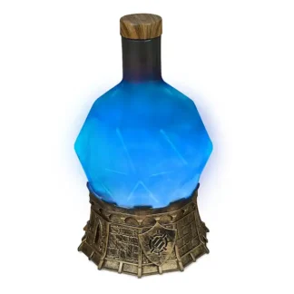 Sorcerer's Potion Light, with Swirling Mystical Brew (Blue)
