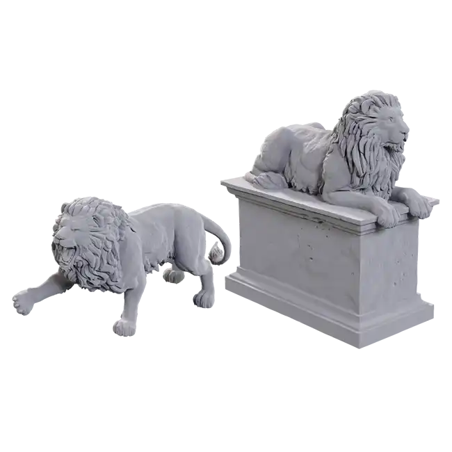 (Animated) Stone Lion (Wizkids Deep Cuts)(2)