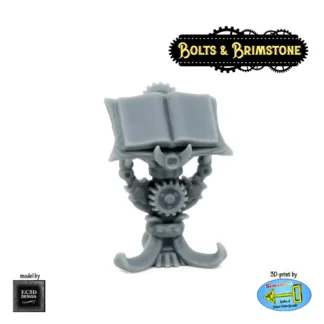 Book Pedestal (Bolts & Brimstone 3D print, resin)