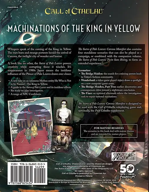 Call of Cthulhu: The Sutra of Pale Leaves - Carcosa Manifest - Afbeelding 2