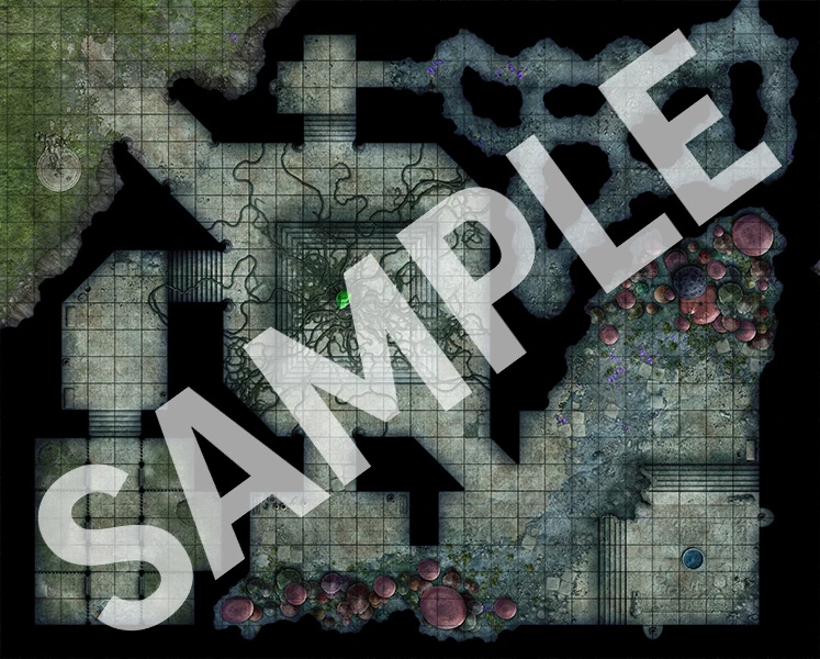 Pathfinder Flip-Mat: Primal Dungeon (accessory) - Afbeelding 3
