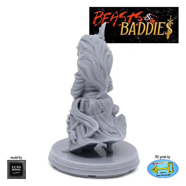Hag 1 (Beasts & Baddies V2, 3D print, resin) - Afbeelding 2