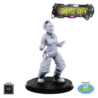 Teen Punk 2 (Ghost City 3D print, resin)