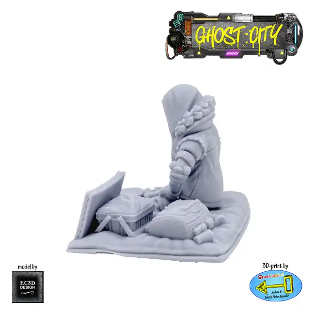 The Lost Vet - on blanket (Ghost City 3D print, resin) - Afbeelding 2