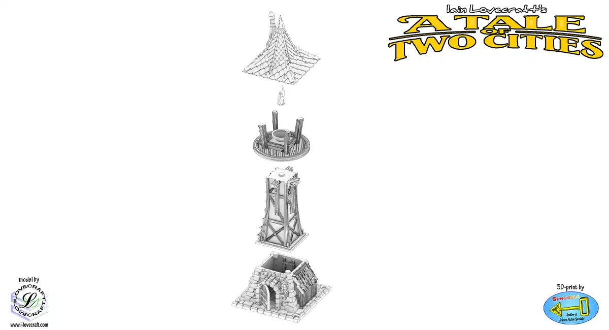 The Light Keeper (A Tale of Two Cities 3D print, PLA) - Afbeelding 7