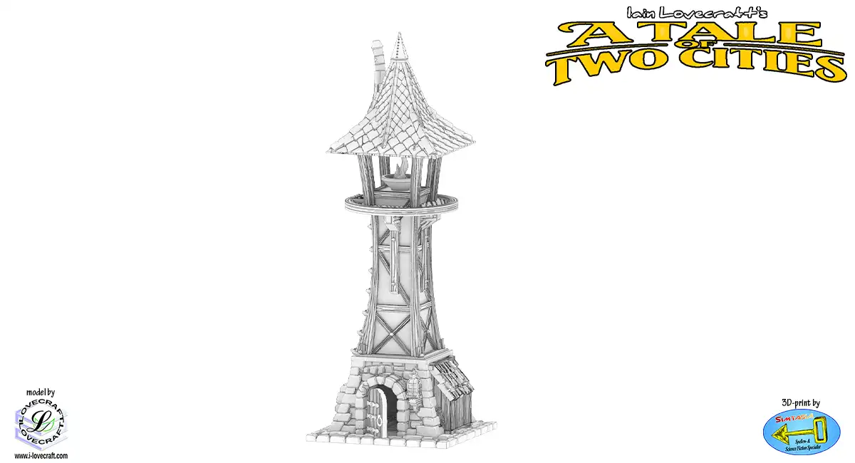 The Light Keeper (A Tale of Two Cities 3D print, PLA) - Afbeelding 8