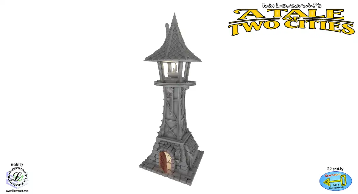 The Light Keeper (A Tale of Two Cities 3D print, PLA) - Afbeelding 9