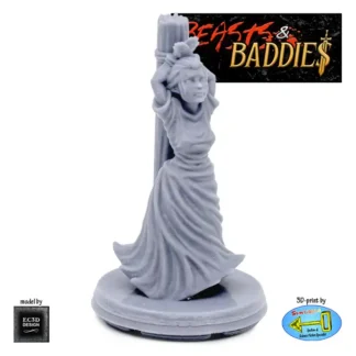 Female Offering (Beasts & Baddies V2, 3D print, resin)