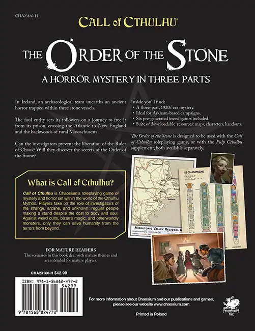 Call of Cthulhu: The Order of the Stone - Afbeelding 2