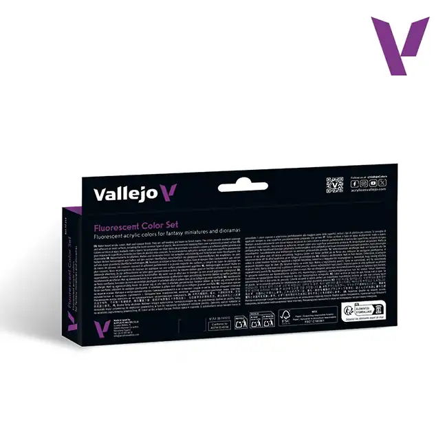 Fluorescent Color Set (Vallejo Fantasy Color Series), 8x18ml - Afbeelding 2