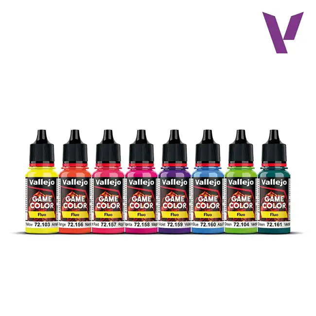 Fluorescent Color Set (Vallejo Fantasy Color Series), 8x18ml - Afbeelding 3