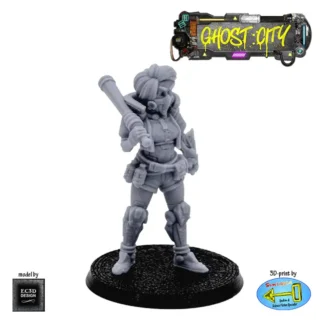 The Mad Batter (Ghost City 3D print, resin)