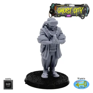 The Monk (Ghost City 3D print, resin)